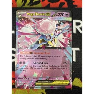 Pokemon TCG Mega Diancie ex 041/094 Phantasmal Flames NM